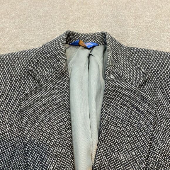 Vintage Pendleton Blazer‎ Mens Size 42 Gray Wool Blend Rockabilly Tweed - Picture 2 of 14